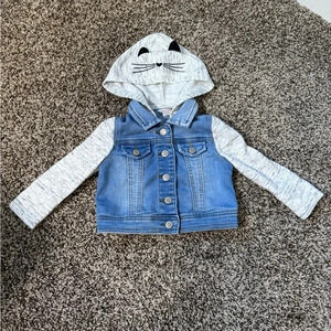 Cat & Jack Toddler Cat Jean and Jersey Jacket - size 12 months